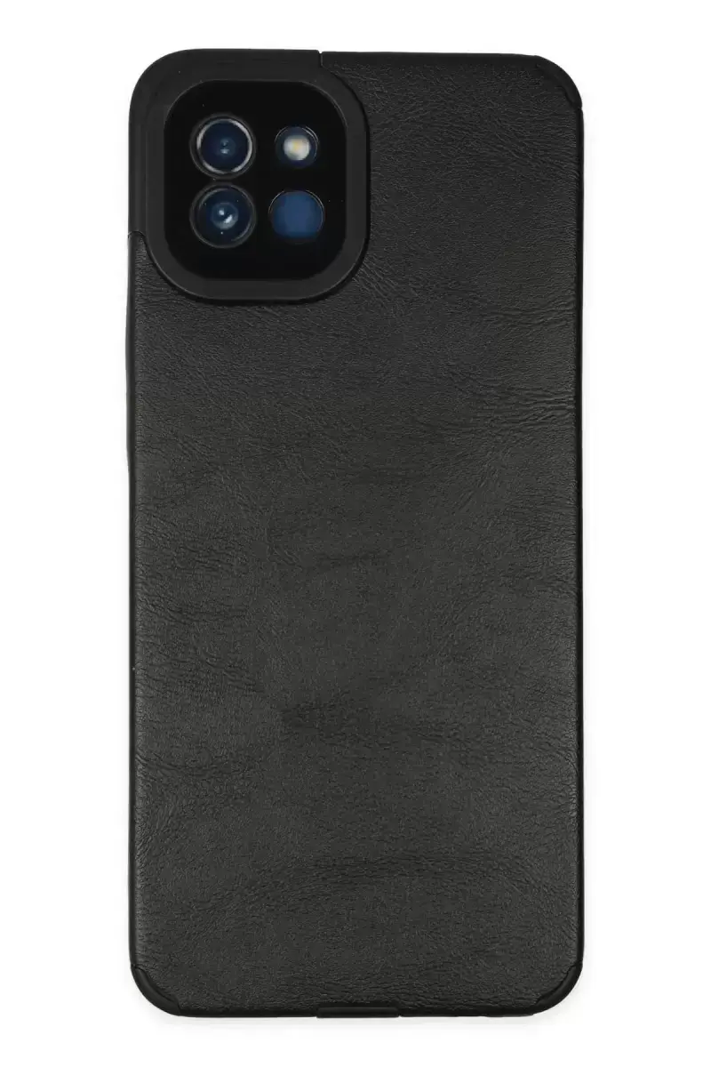 Newface Samsung Galaxy A03 Kılıf Loop Deri Silikon - Siyah