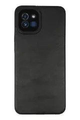 Newface Samsung Galaxy A03 Kılıf Loop Deri Silikon - Siyah