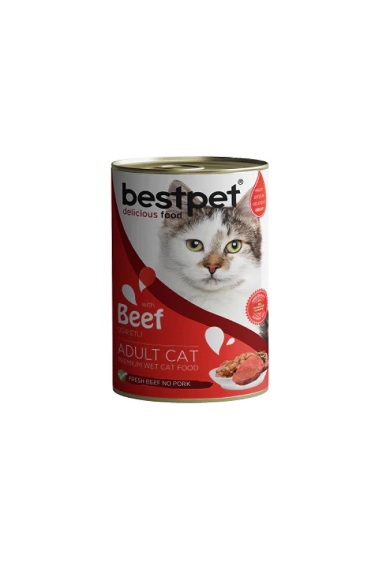 Bestpet Sığır Etli Parça Ve Jöleli Yetişkin Kedi Konservesi 400 Gr