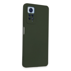 Xiaomi Redmi Note 12 Pro 4g Kılıf Nano İçi Kadife Silikon - Koyu Yeşil
