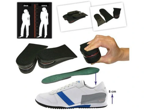 Hava Yastıklı Boy Uzatıcı Tabanlık (7 Cm Daha Fazla Boy Uzunluğu) - 40 Numara