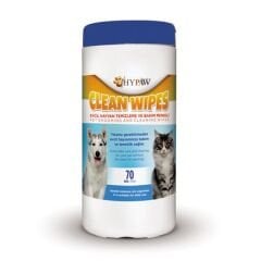 Hypaw Clean Wipes Kedi ve Köpekler için Temizleme ve Bakım Mendili 20x20cm (70'li)