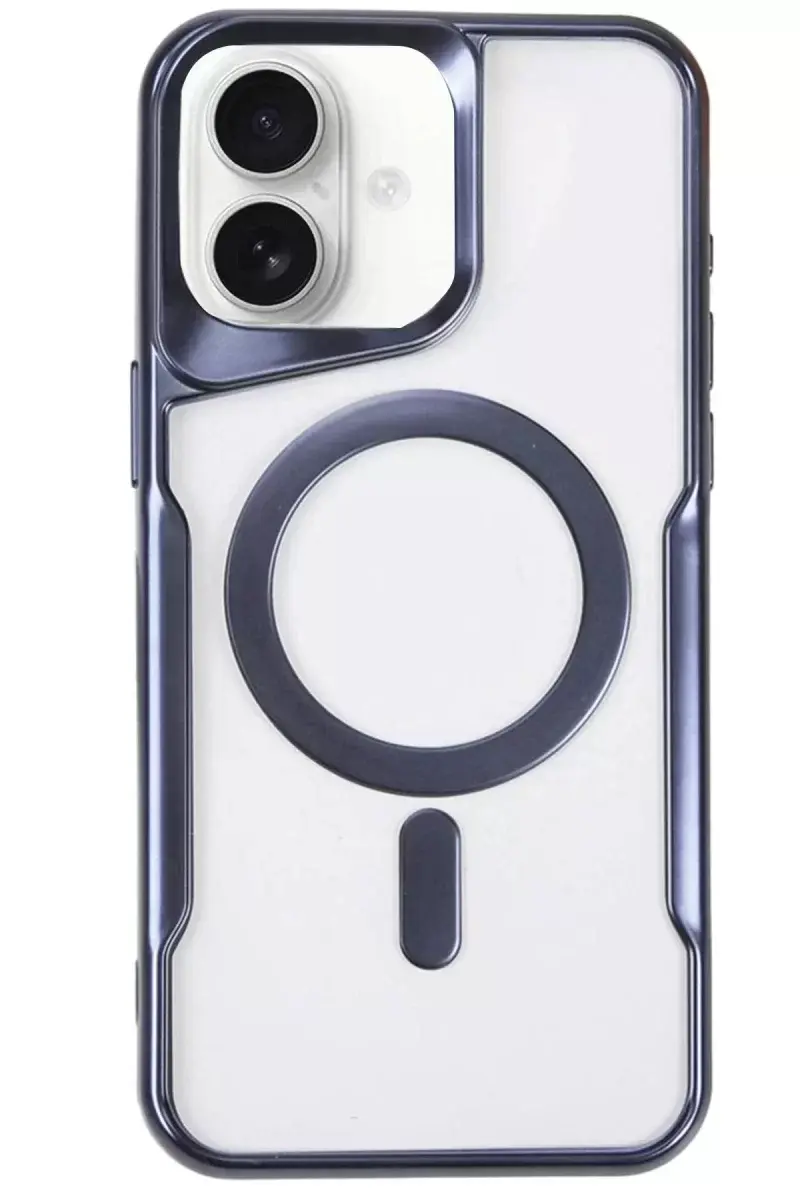 Newface İphone 16 Kılıf Boyi Magsafe Silikon Kapak - Lacivert