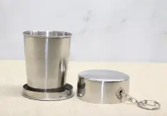 Katlanabilir Tekli Paslanmaz Çelik Shot Bardak - Model 2