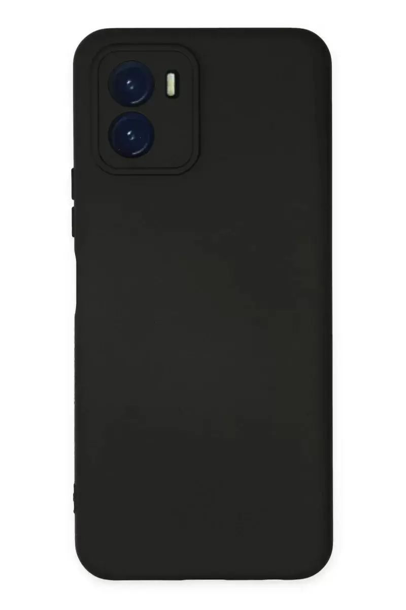 Newface Vivo Y15s Kılıf Nano İçi Kadife Silikon - Siyah