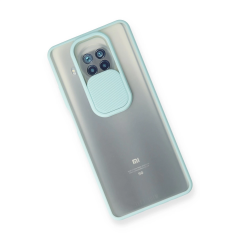 Xiaomi Mi 10t Lite Kılıf Palm Buzlu Kamera Sürgülü Silikon - Turkuaz