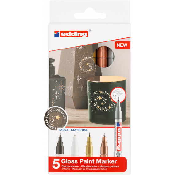 Gloss Paint Marker - 5'li - 0.8mm