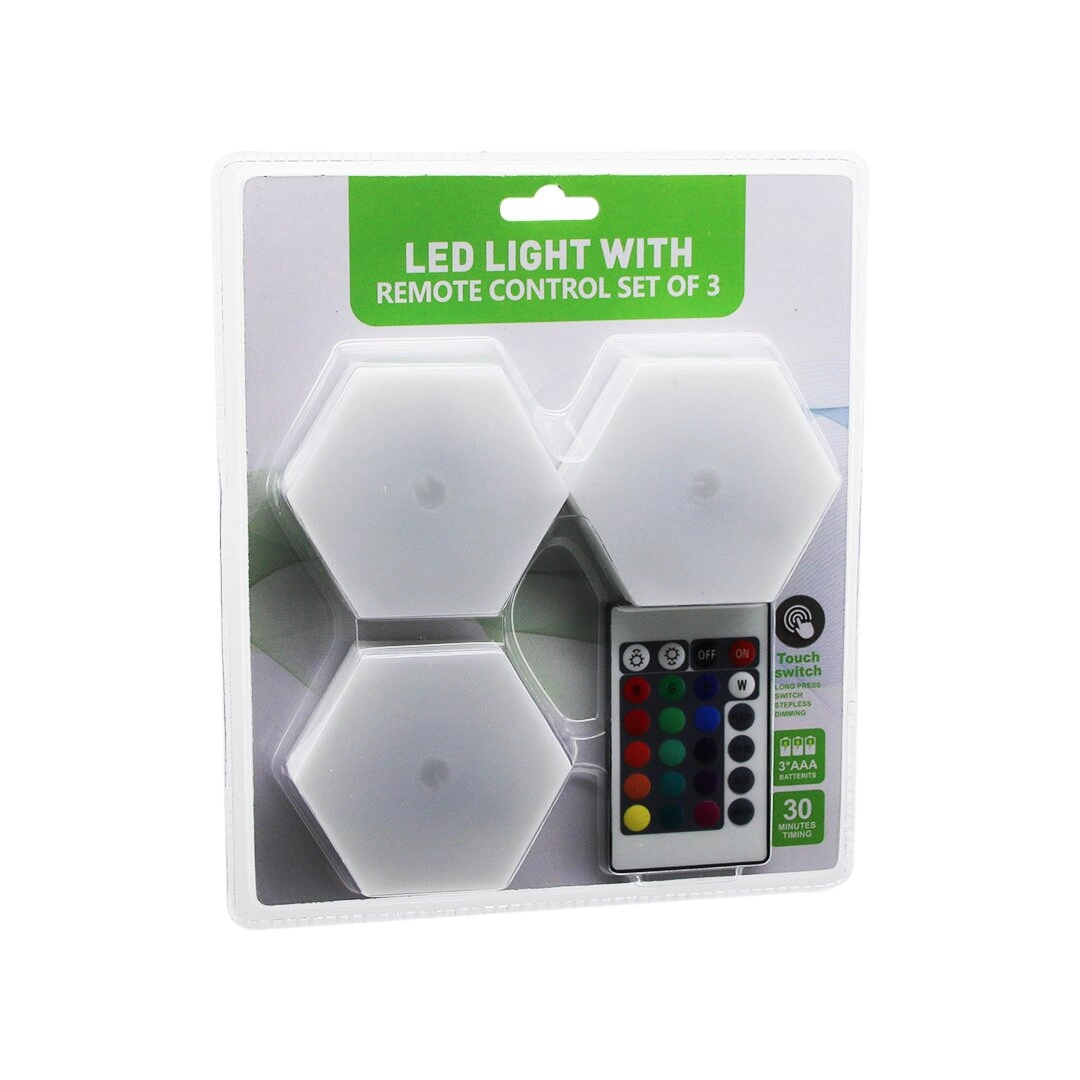 Sdr-wt-365 Led Lıght Wıth 3pcs 6gen Rgb Kumandalı Pilli Dokunmatik Lamba Seti 6led