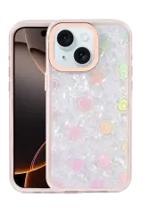 Newface Apple İphone 14 Lumi Desenli Kapak - Pembe