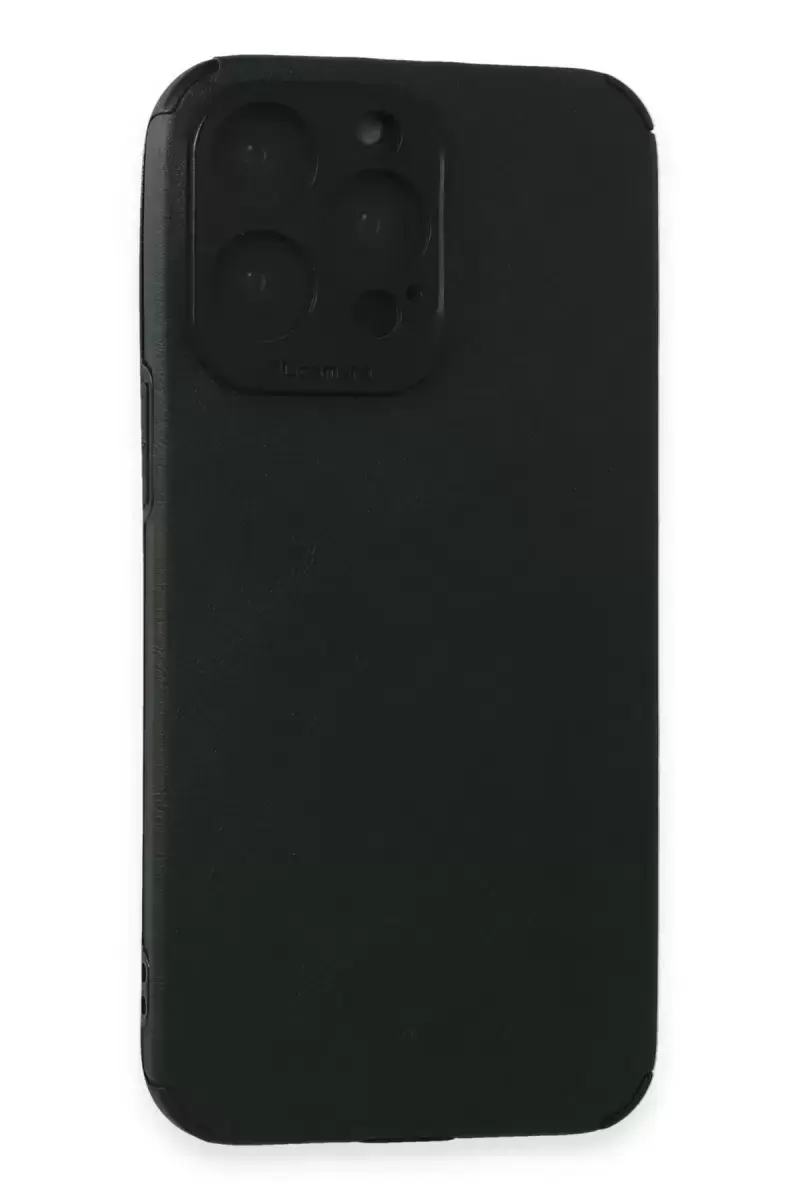 Newface Apple İphone 15 Pro Max Kılıf Loop Deri Silikon - Yeşil