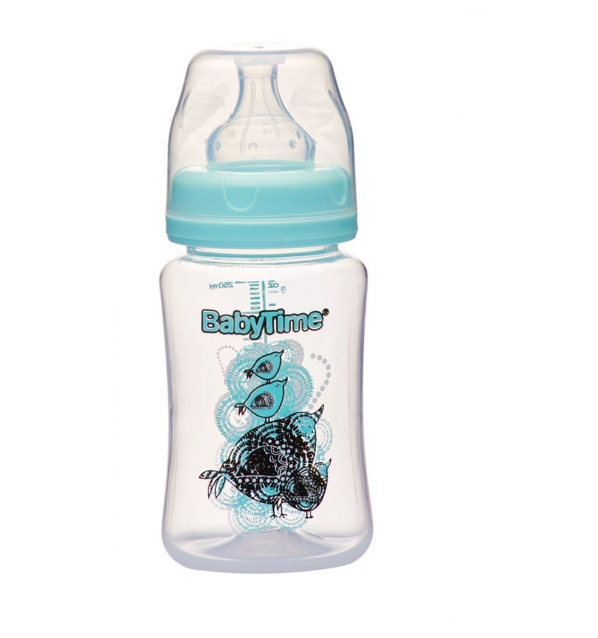 BabyTime BT075 Geniş Ağız Pp Biberon 250Cc - Yeşil