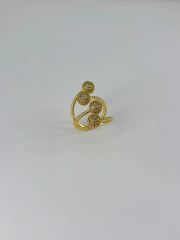 14 K Gold Kaplama Zirkon Taşlı Yüzük
