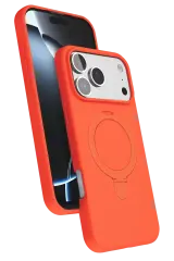Newface Apple İphone 17 Pro Regal Magsafe Standlı Kapak - Turuncu