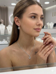 Taşlı Çiçek Detaylı Set
