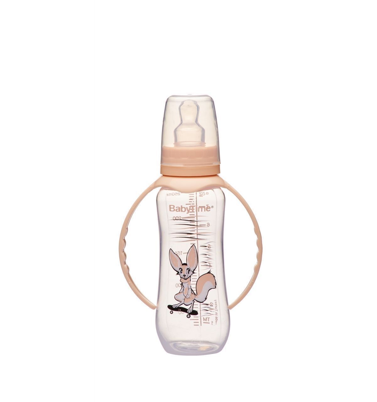 BabyTime BT069 Kulplu Pp Biberon 250Cc - Krem