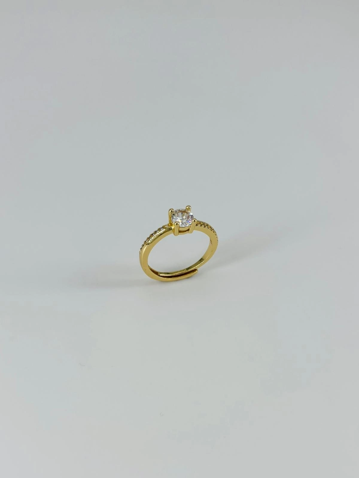 14 K Gold Kaplama Zirkon Taşlı Yüzük