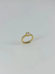14 K Gold Kaplama Zirkon Taşlı Yüzük