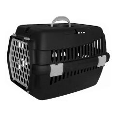 Markapet Lüx Kedi Köpek Taşıma Çantası 32 X 48 X 32 cm Siyah-Gri