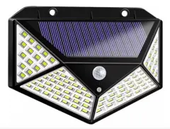 Solar Hareket Sensörlü Duvar Lambası 100 Led