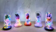 Işıklı Müzikli Romantik Gül Buketi