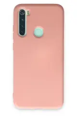 Newface Xiaomi Redmi Note 8 Kılıf Nano İçi Kadife Silikon - Pudra