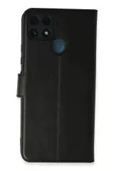 Newface Realme C25 Kılıf Trend S Plus Kapaklı Kılıf - Siyah