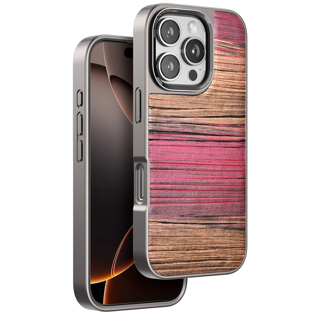Venco  İphone 16 Pro Wave Kapak - Pembe