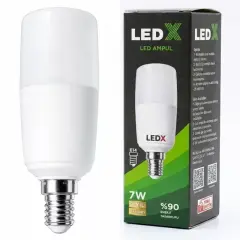 Ledx Al-cll 7 Watt E14 Duylu Soğuk Beyaz Silindirik Tasarım Led Ampul