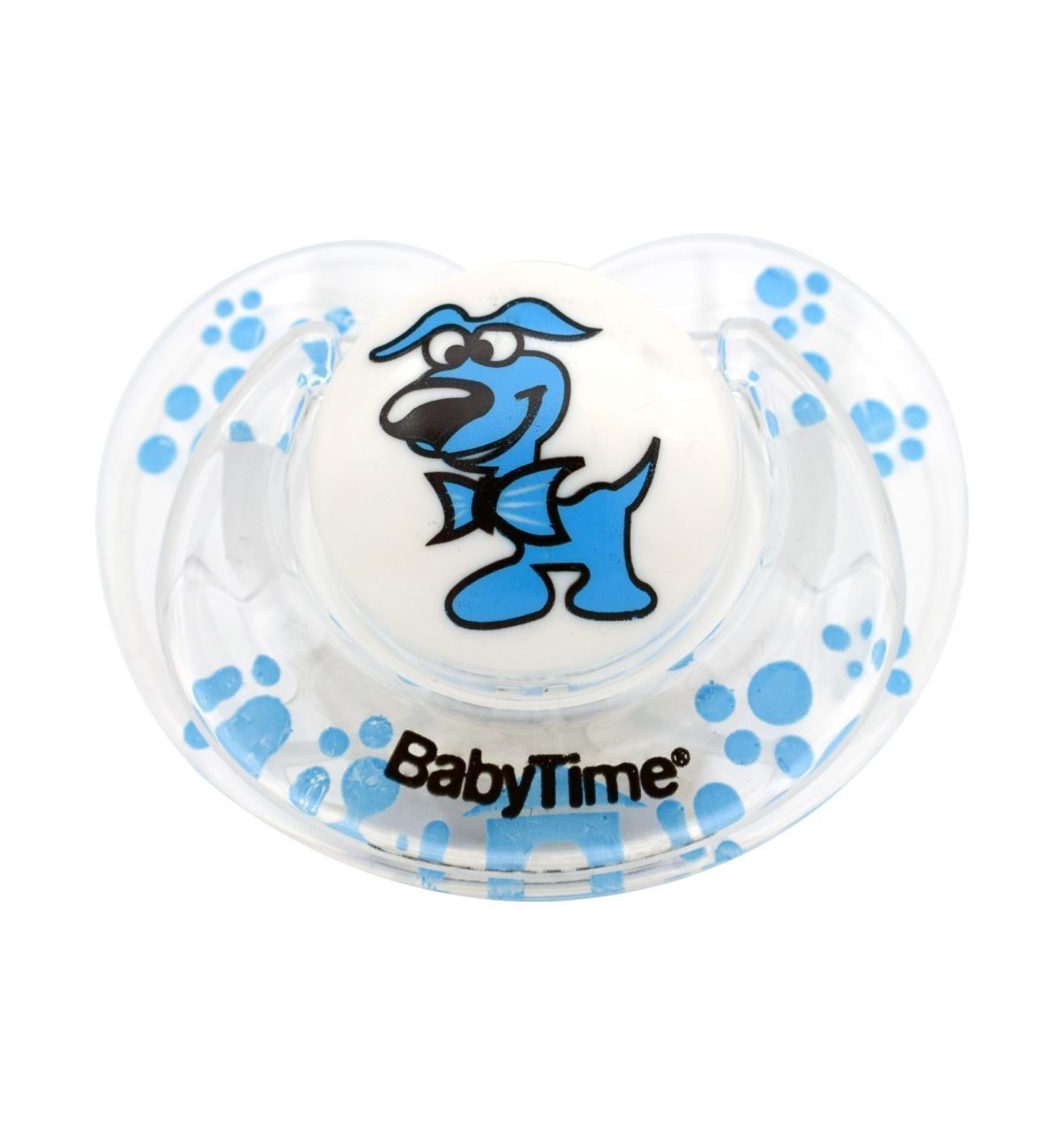 BabyTime BT143 Silikon Damaklı Koruyucu Kapaklı Akide Gövdekli Emzik No:1 - Mavi