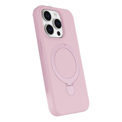 İphone 14 Pro Max Regal Magsafe Standlı Kapak - Açık Pembe