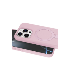İphone 14 Pro Max Regal Magsafe Standlı Kapak - Açık Pembe
