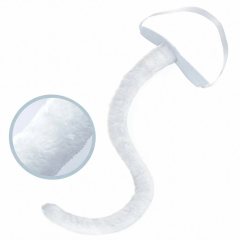 Beyaz Peluş Kuyruk Şekil Verilebilir 70 Cm