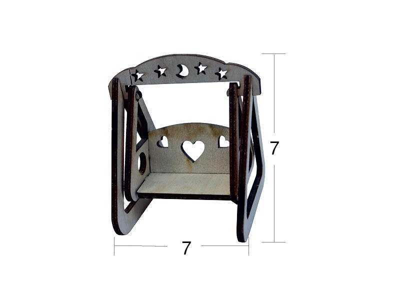 Ahşap Minyatür Salıncak N:MN23