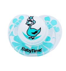 BabyTime BT143 Silikon Damaklı Koruyucu Kapaklı Akide Gövdekli Emzik No:1 - Yeşil
