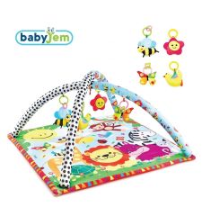 Babyjem Oyuncaklı Oyun Minderi Kare Desen