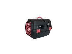 Markapet Lüx Kedi Köpek Taşıma Çantası 32 X 48 X 32 cm Kırmızı-Siyah