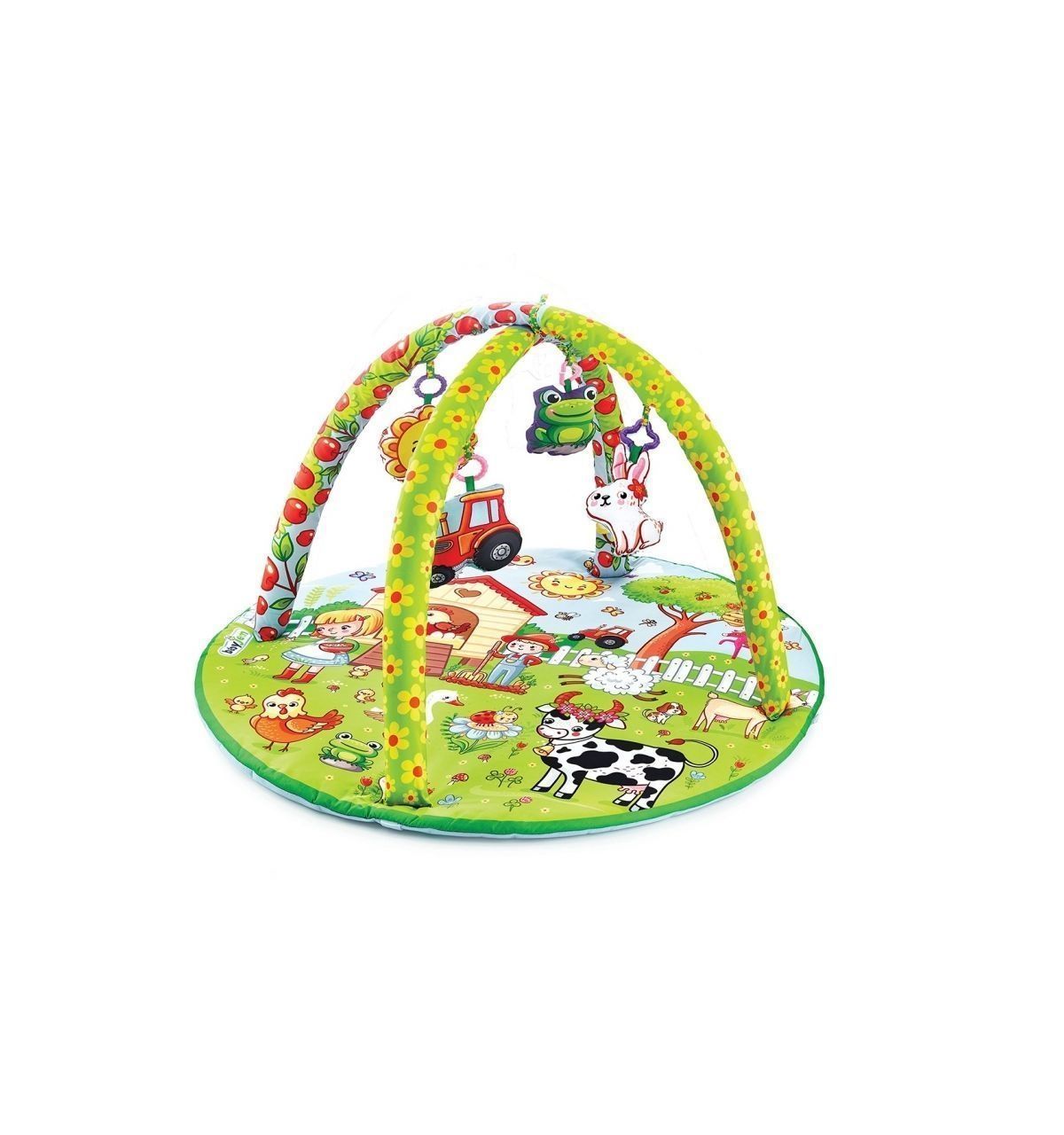 Babyjem Oyuncaklı Oyun Minderi Yuvarlak Desen