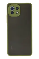 Newface Xiaomi Mi 11 Lite Kılıf Montreal Silikon Kapak - Açık Yeşil