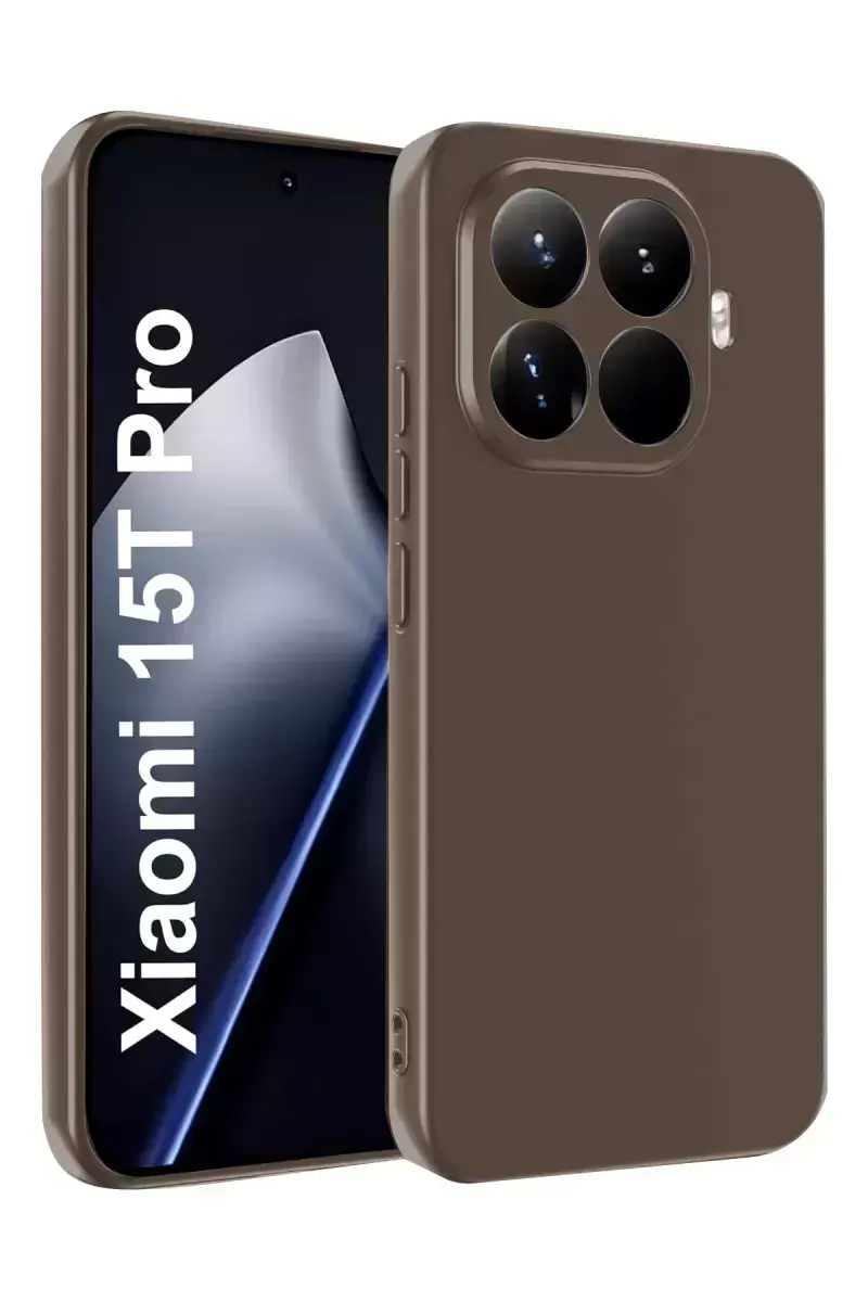 Newface Xiaomi Mi 15t Pro First Silikon - Kahverengi