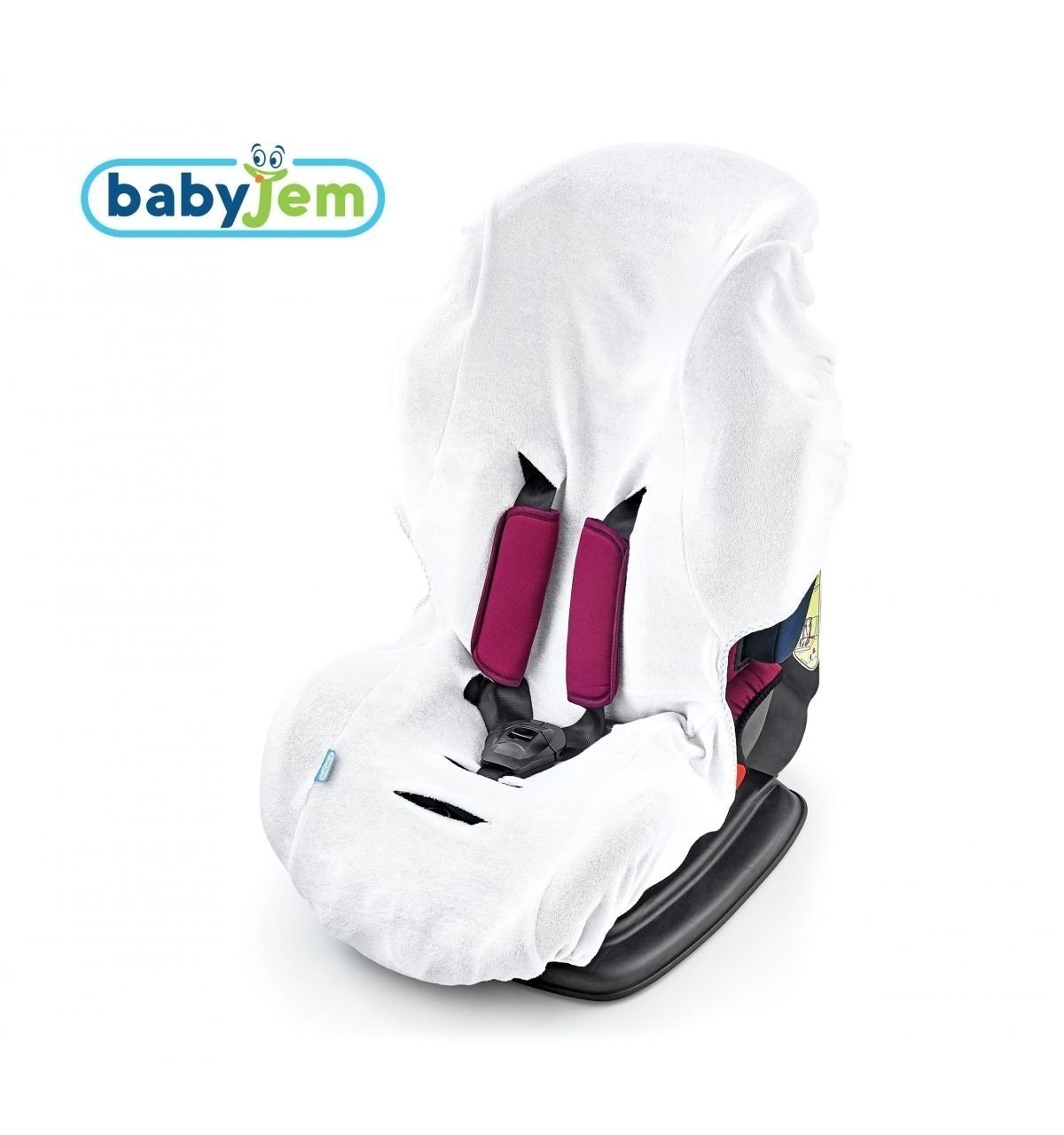 Babyjem Örme Havlu Oto Koltuğu Kılıfı Beyaz