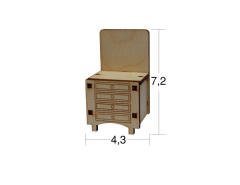 Ahşap Minyatür Şifonyer N:MN20