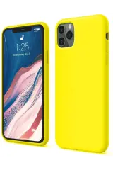 Newface İphone 11 Pro Kılıf First Silikon - Sarı