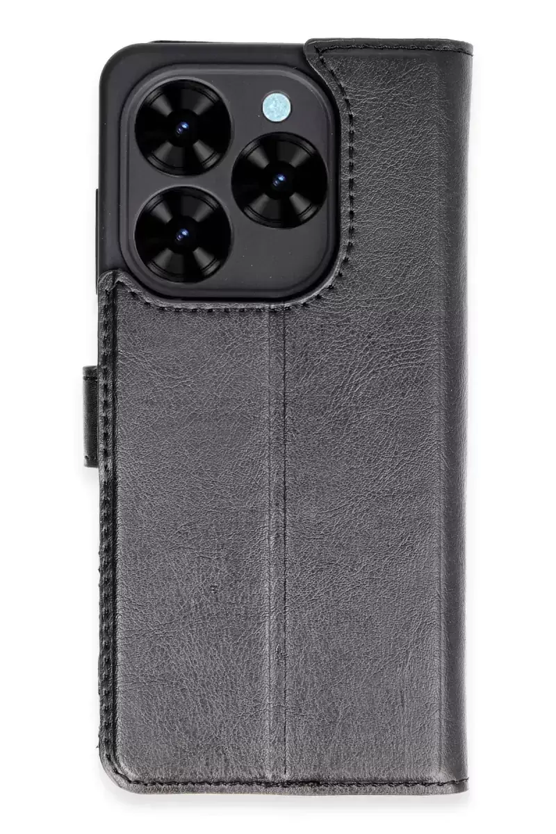 Newface Tecno Spark Go 2024 Kılıf Trend S Plus Kapaklı Kılıf - Siyah