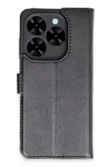 Newface Tecno Spark Go 2024 Kılıf Trend S Plus Kapaklı Kılıf - Siyah