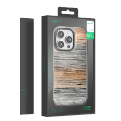 Venco  İphone 16 Pro Wave Kapak - Koyu Kahve