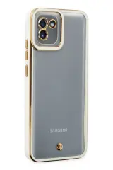 Newface Samsung Galaxy A03 Kılıf Liva Lens Silikon - Beyaz