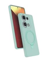 Newface Xiaomi Redmi Note 13 Pro 4g Regal Magsafe Standlı Kapak - Su Yeşili