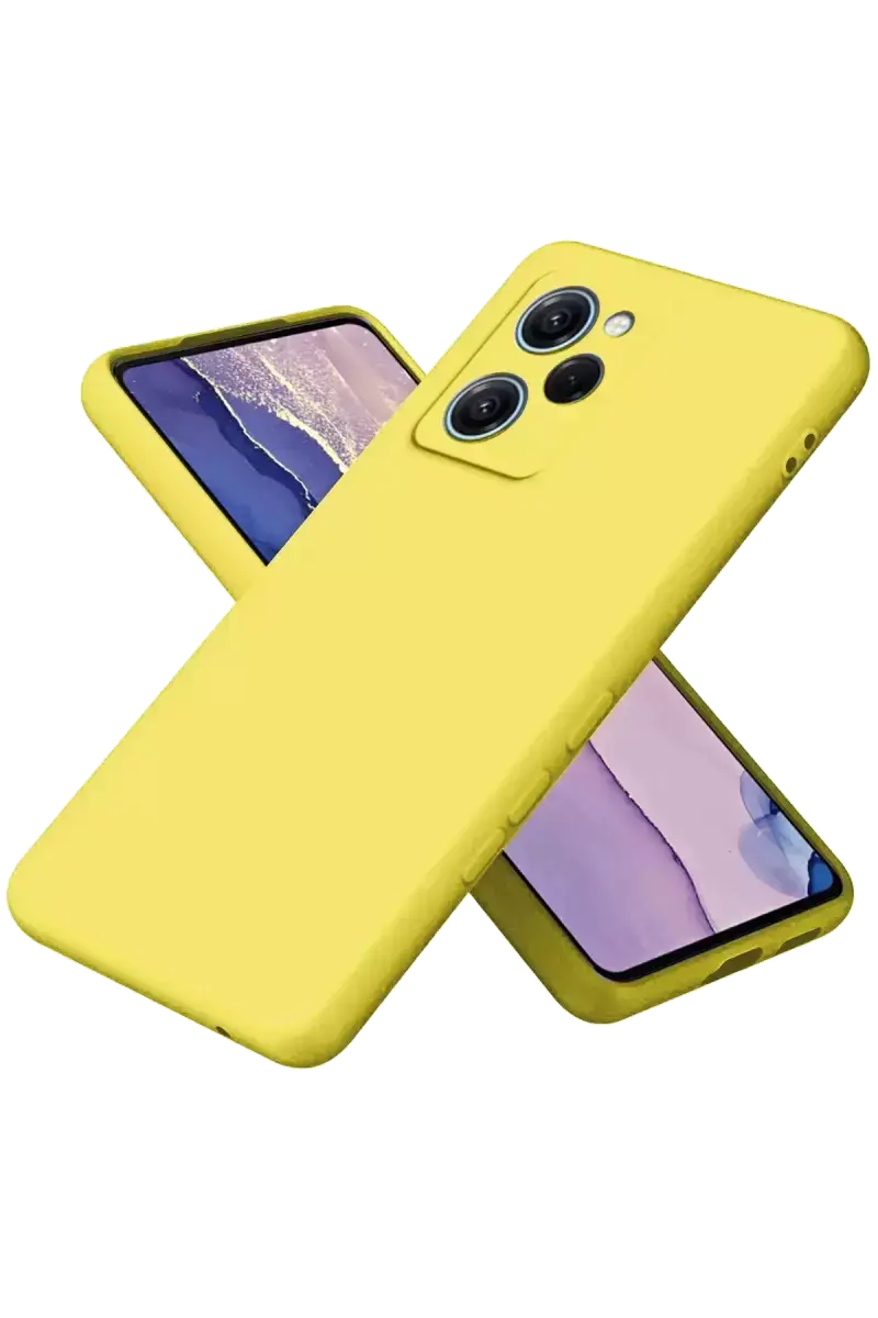 Newface Xiaomi Poco X5 Pro 5g Nano İçi Kadife Silikon - Sarı