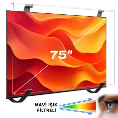 Weko Wk-29929 75'' Mavi Işık Filtreli Tv Ekran Koruyucu Darbeye Dayanıklı 2mm Optik Difüzörlü