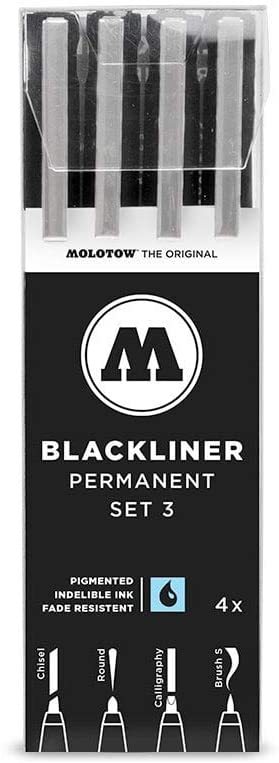 Blackliner Teknik Çizim Kalem Seti 4lü Set 3